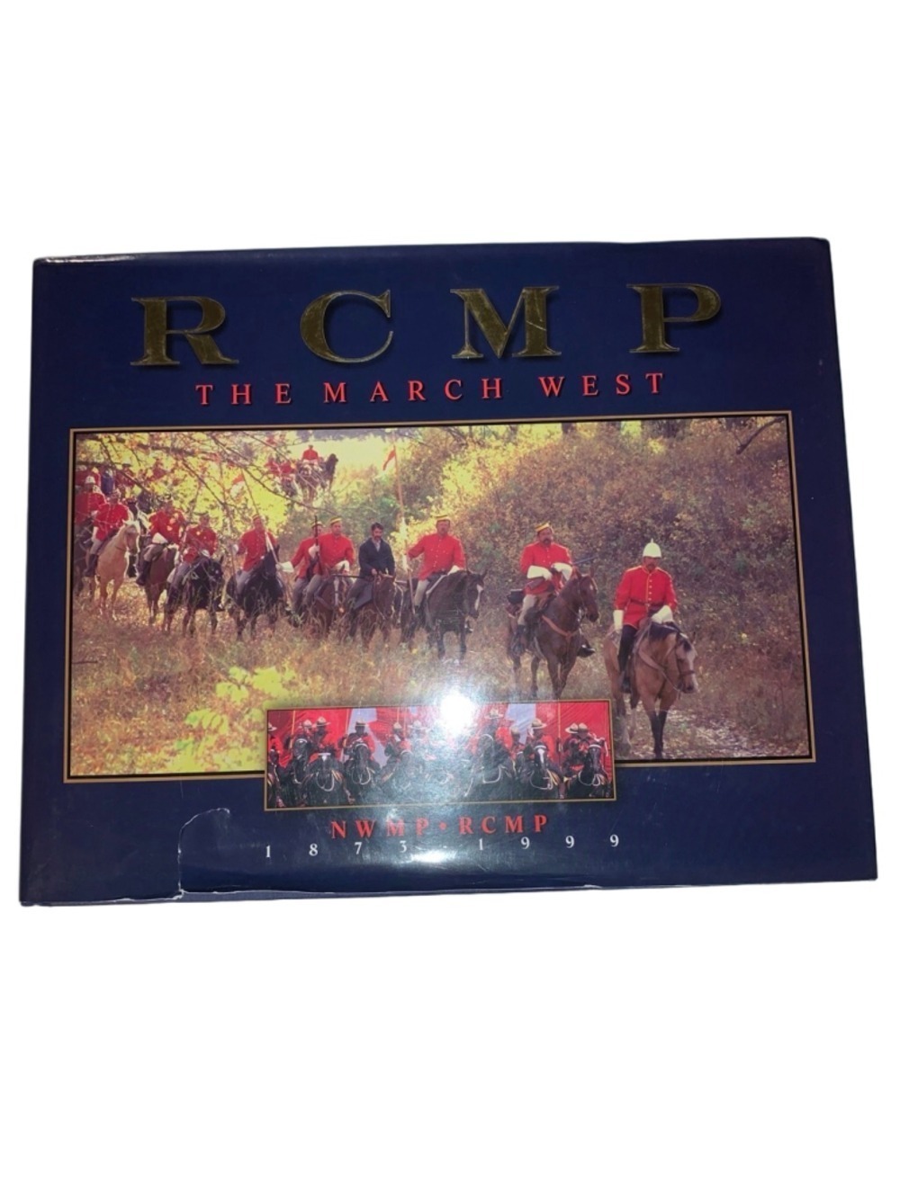 Unbranded Blue Gold RCMP The March West Coffee Table Book One Size